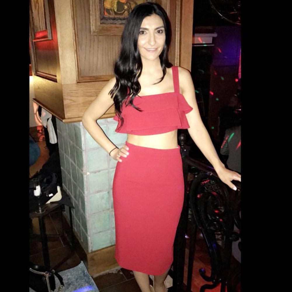 Black Halo 2 piece Skirt and Top